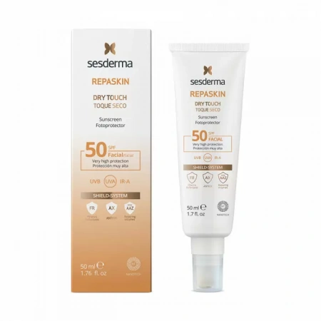 Солнцезащитное средство для лица с Spf 50 Sesderma Repaskin Dry Touch Facial Sunscreen Spf 50